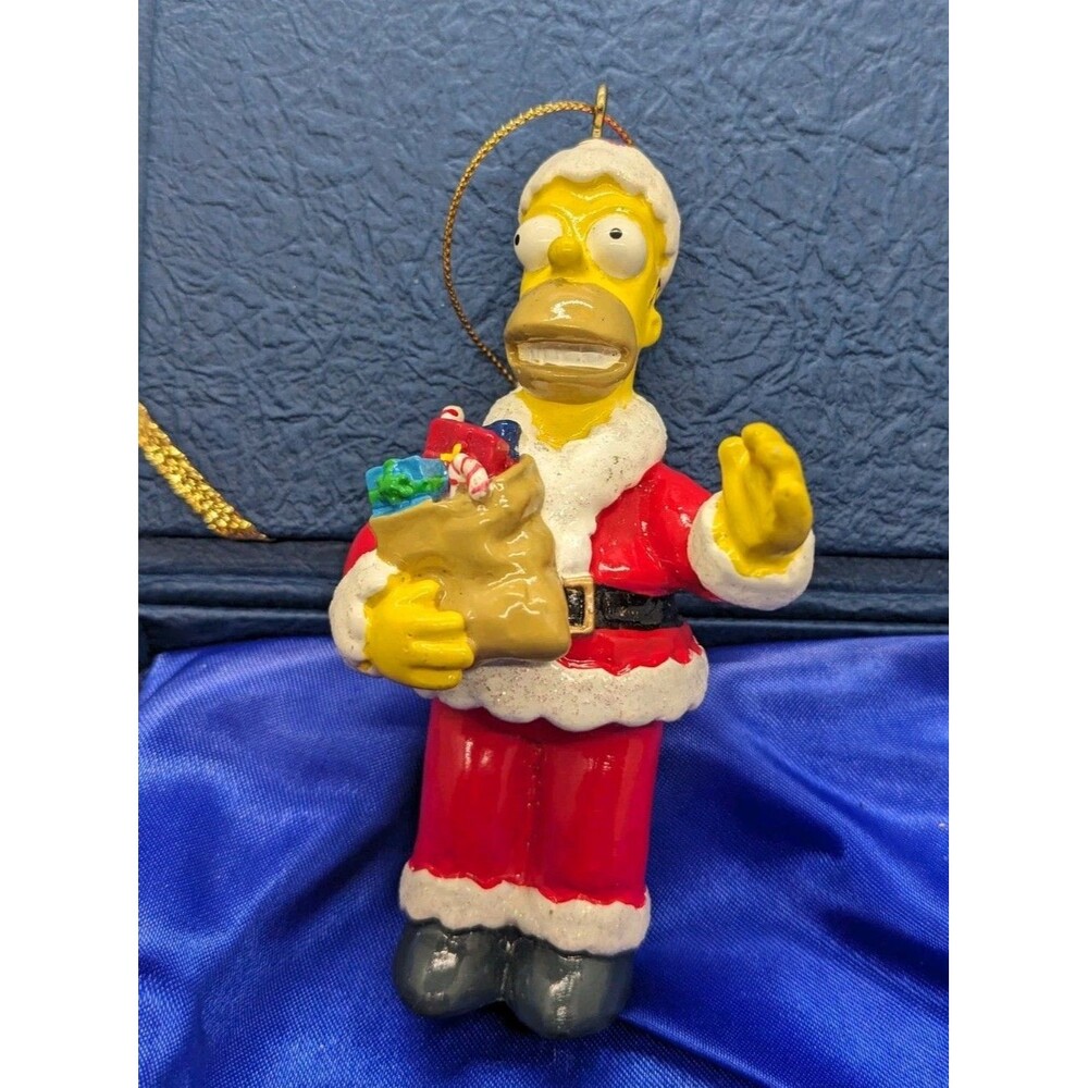 Kurt S Adler 20th Cent Fox Homer Simpson Santa Claus Christmas Ornament Toy Sack